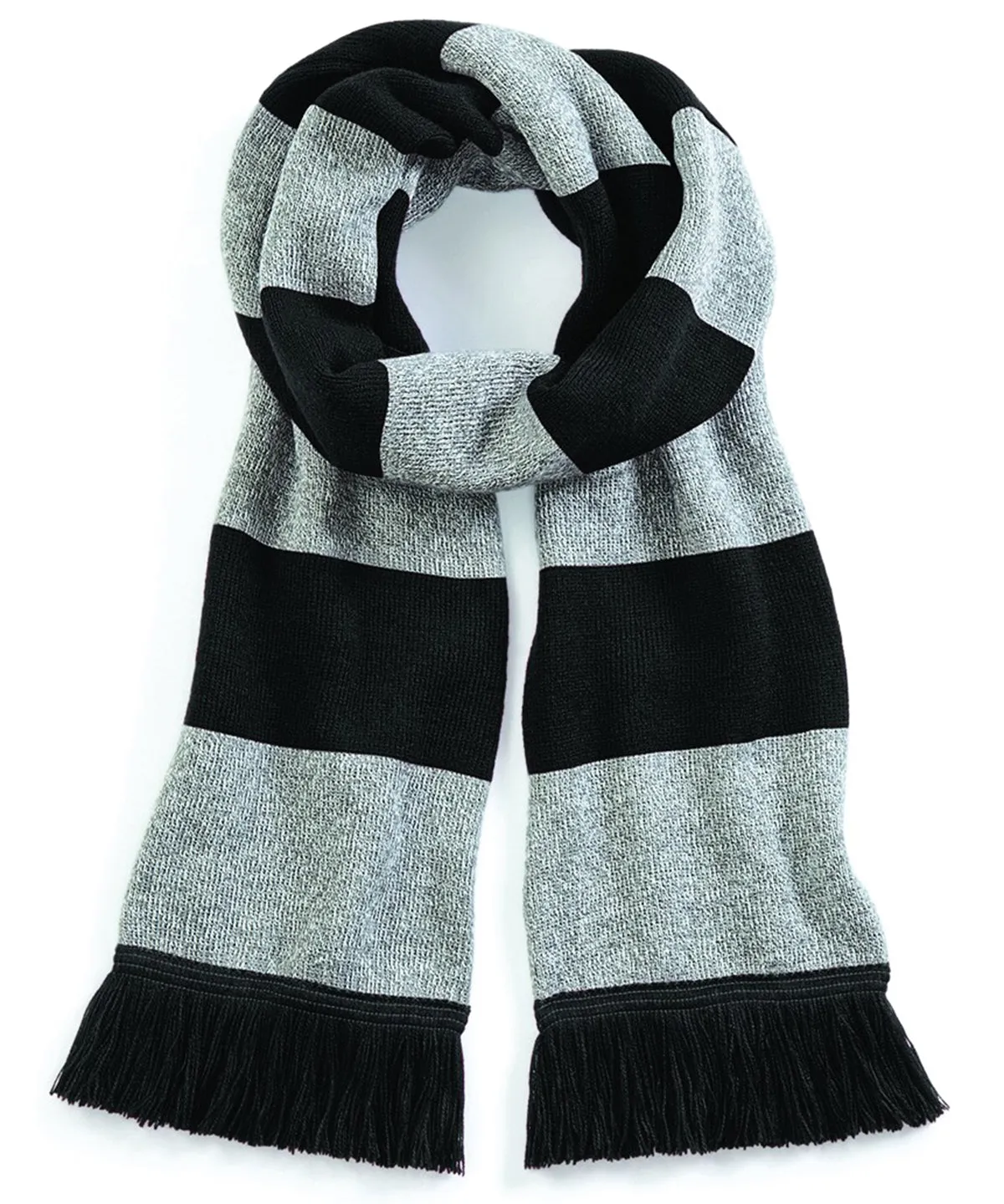 Stadium scarf | Black/Heather Grey