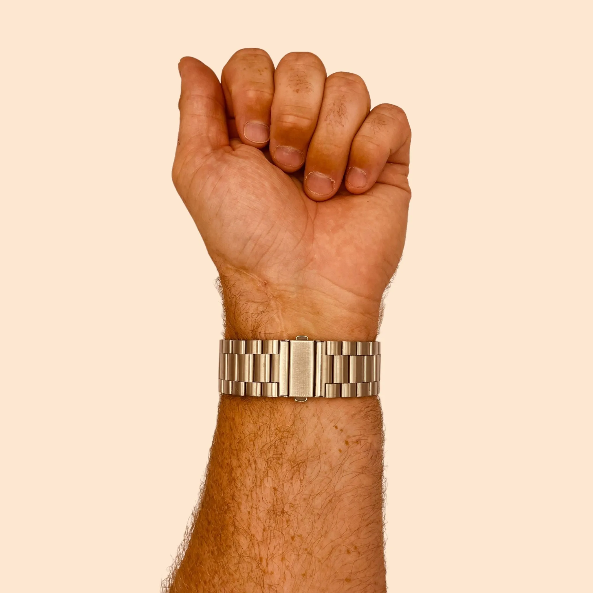 Stainless Steel Link Watch Strap Compatible with the Samsung Galaxy Watch 6 (40mm)