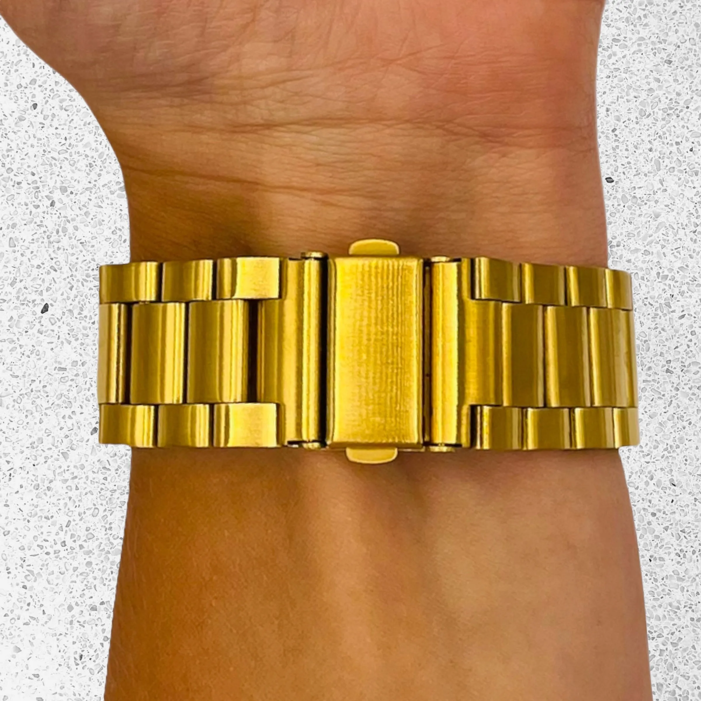 Stainless Steel Link Watch Strap Compatible with the Samsung Galaxy Watch 6 (40mm)