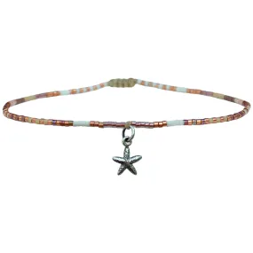 STAR FISH ANKLET BRACELET IN BRONZE TONES