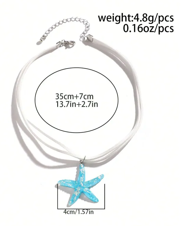 Starfish Pendant Choker