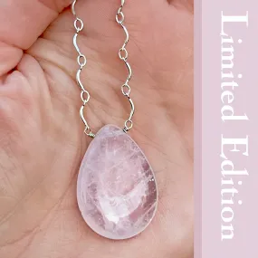 Sterling Silver & Rose Quartz Necklace