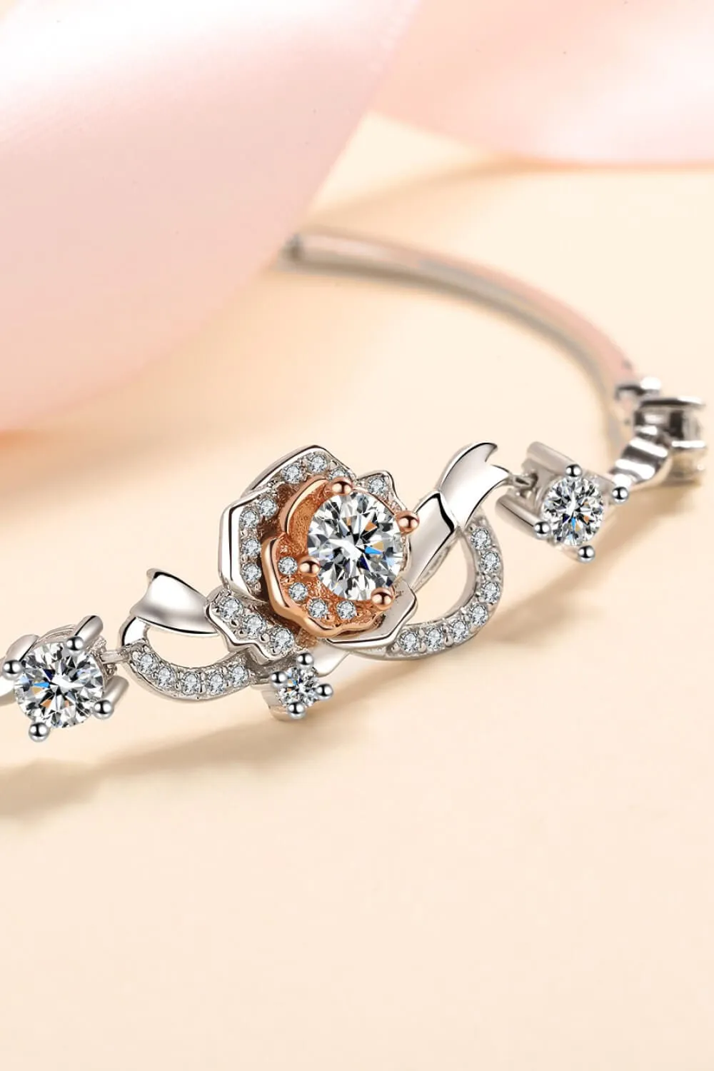 Sterling Silver Moissanite Bracelet