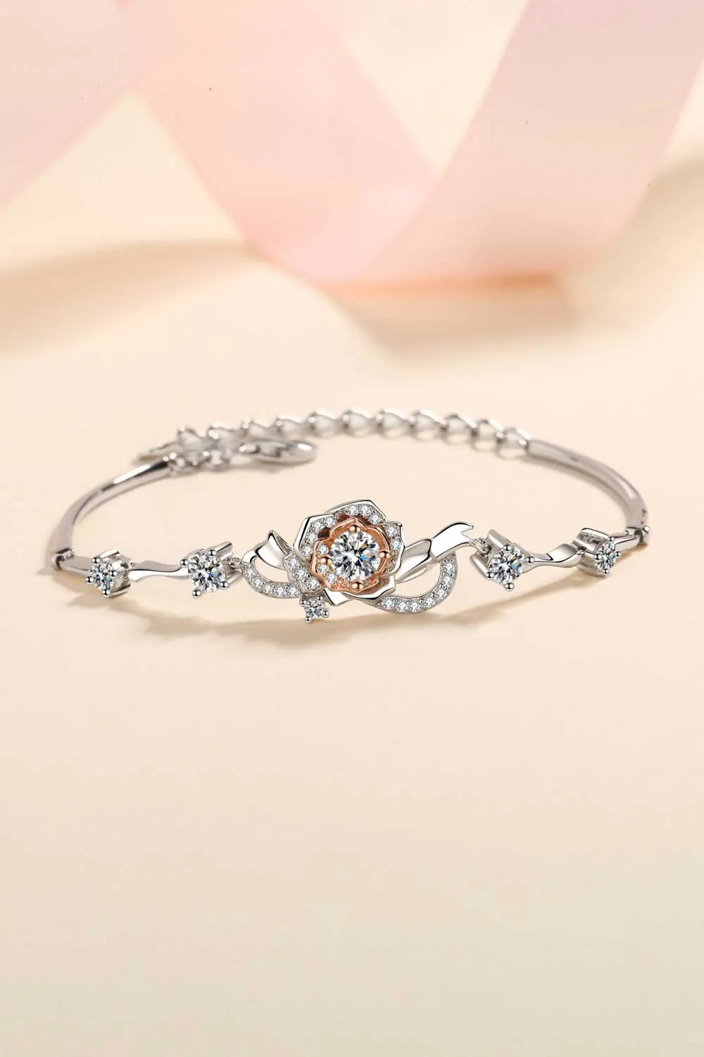 Sterling Silver Moissanite Bracelet