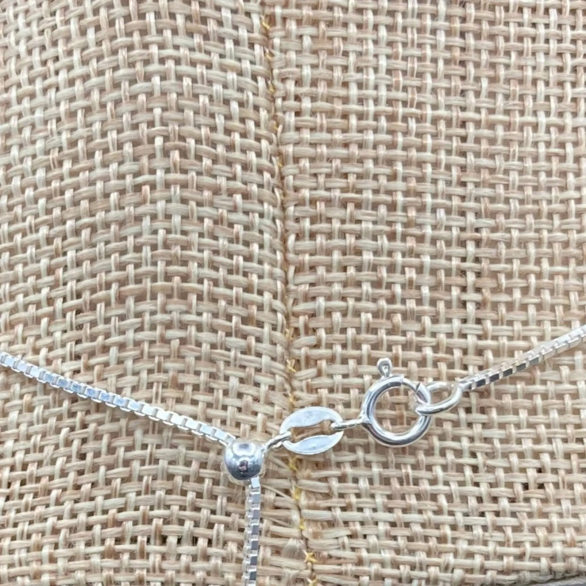 Sterling Silver Triangular Blue Dumortierite Pendant Necklace