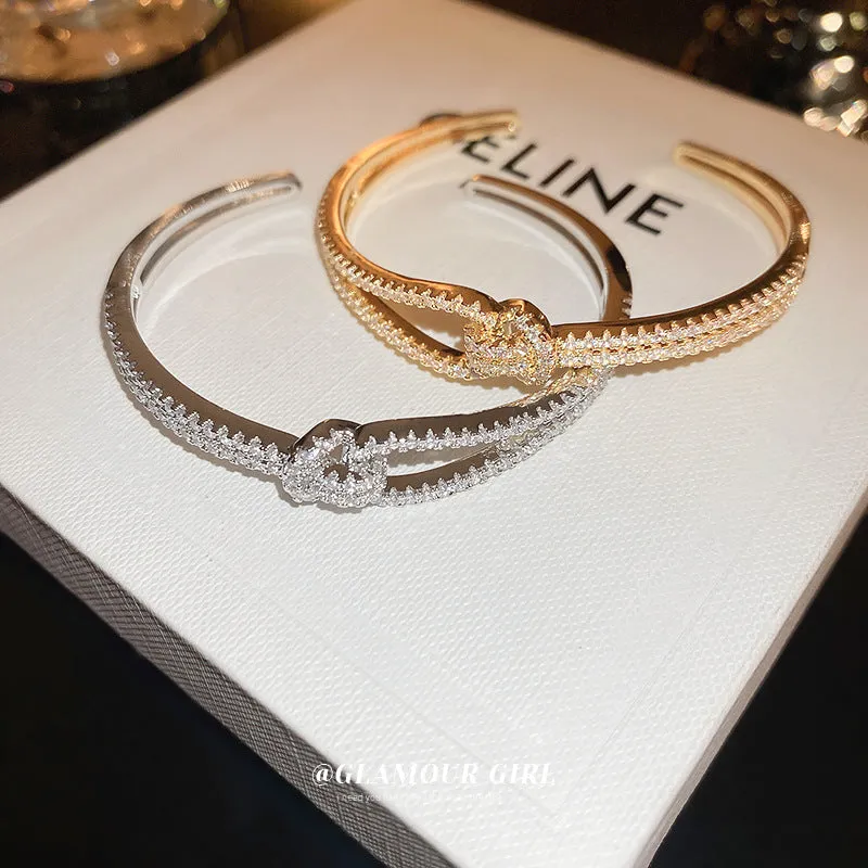 Stitching Bracelet Fashion Zircon Geometric