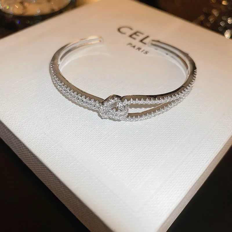Stitching Bracelet Fashion Zircon Geometric