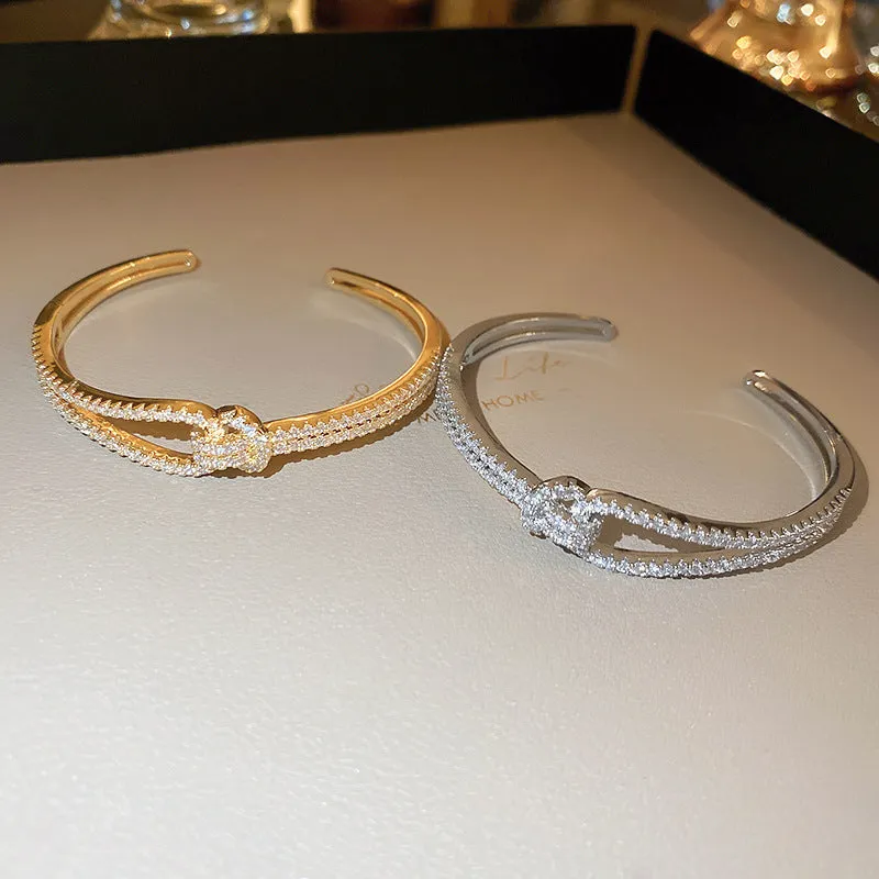 Stitching Bracelet Fashion Zircon Geometric