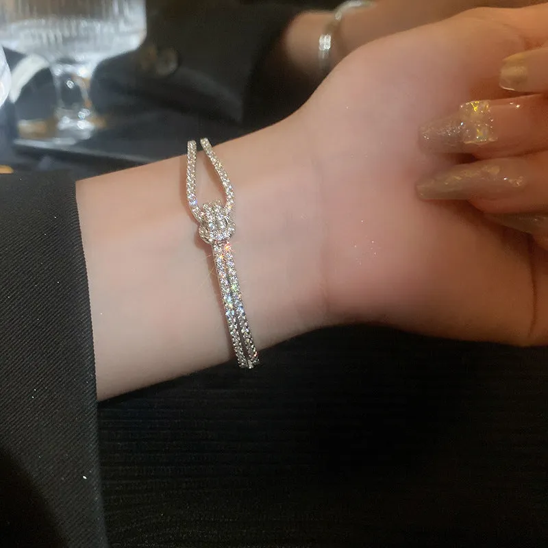 Stitching Bracelet Fashion Zircon Geometric
