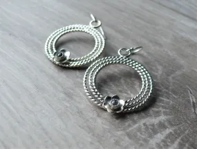 Swiss Blue Topaz Earrings • Sterling Silver