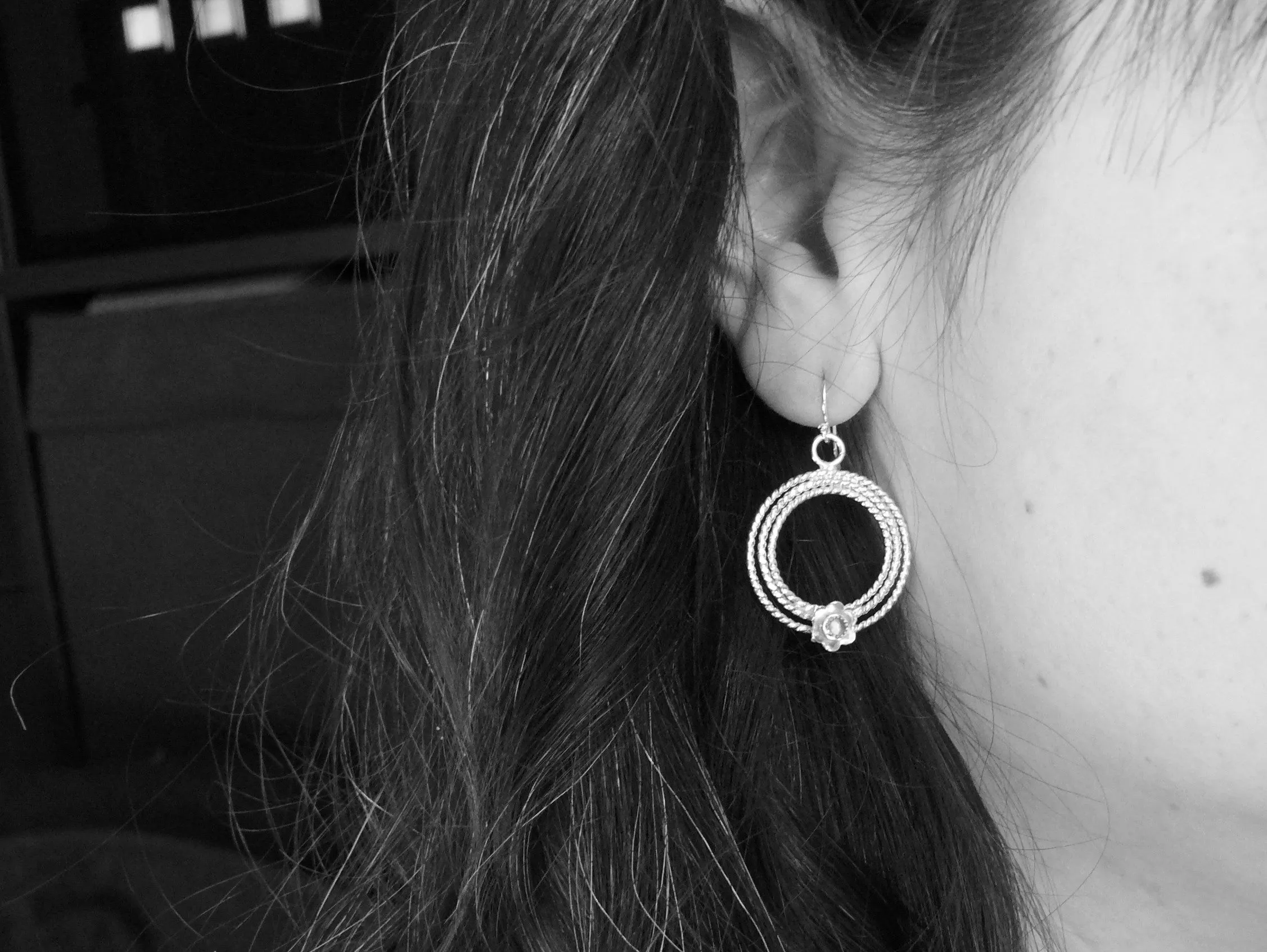 Swiss Blue Topaz Earrings • Sterling Silver