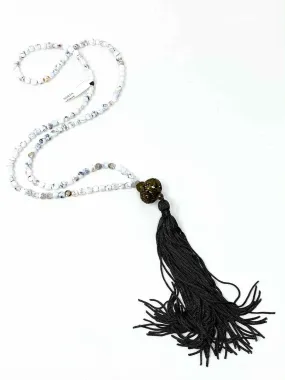 Tassel Howlite Beaded Long Necklace