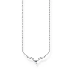 Thomas Sabo Sterling Silver Charm Club Crystal CZ 40-45cm Chain