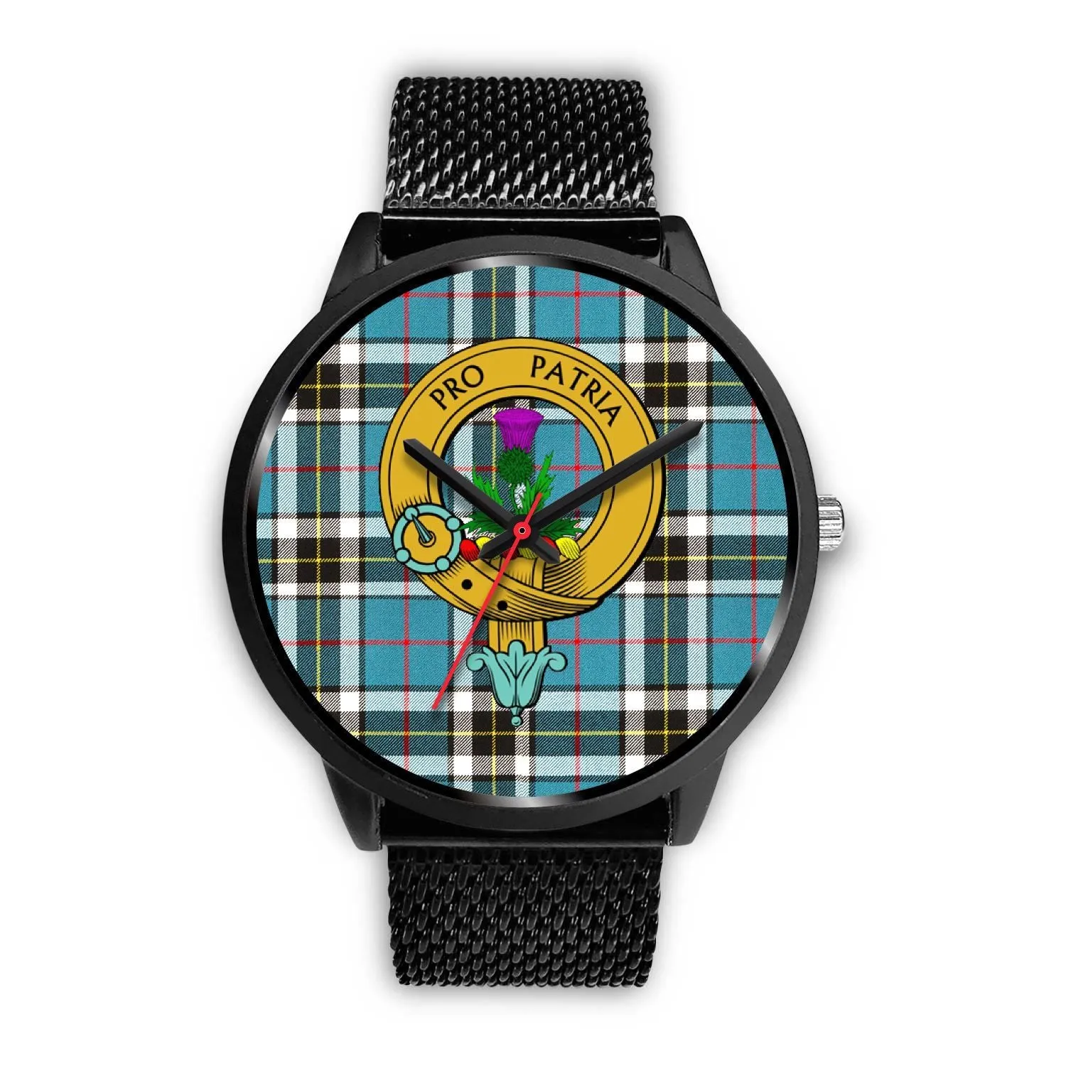 Thomson Clan Badge Tartan Black Watch