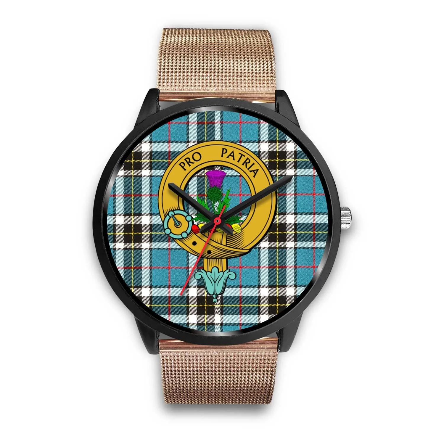 Thomson Clan Badge Tartan Black Watch