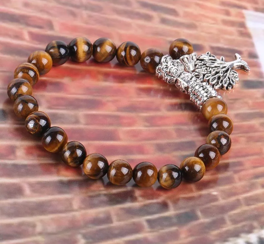 Tiger Eye Gemstone Reiki Yoga Beads Bracelets