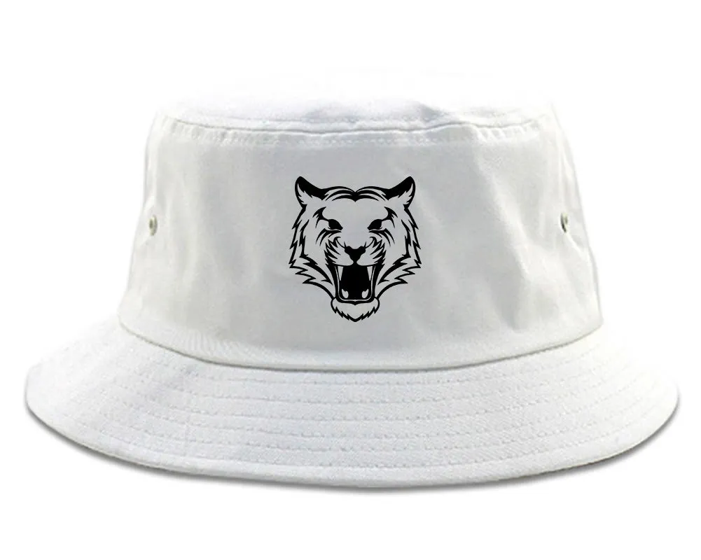 Tiger Face Outline Mens Bucket Hat