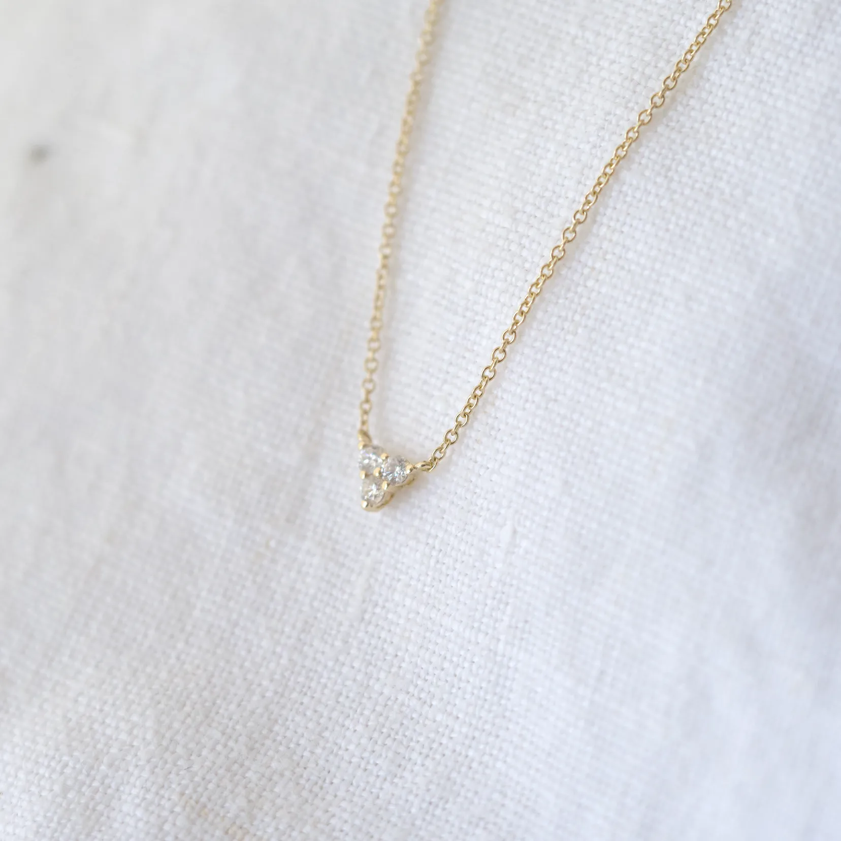 Triplet Diamond Necklace