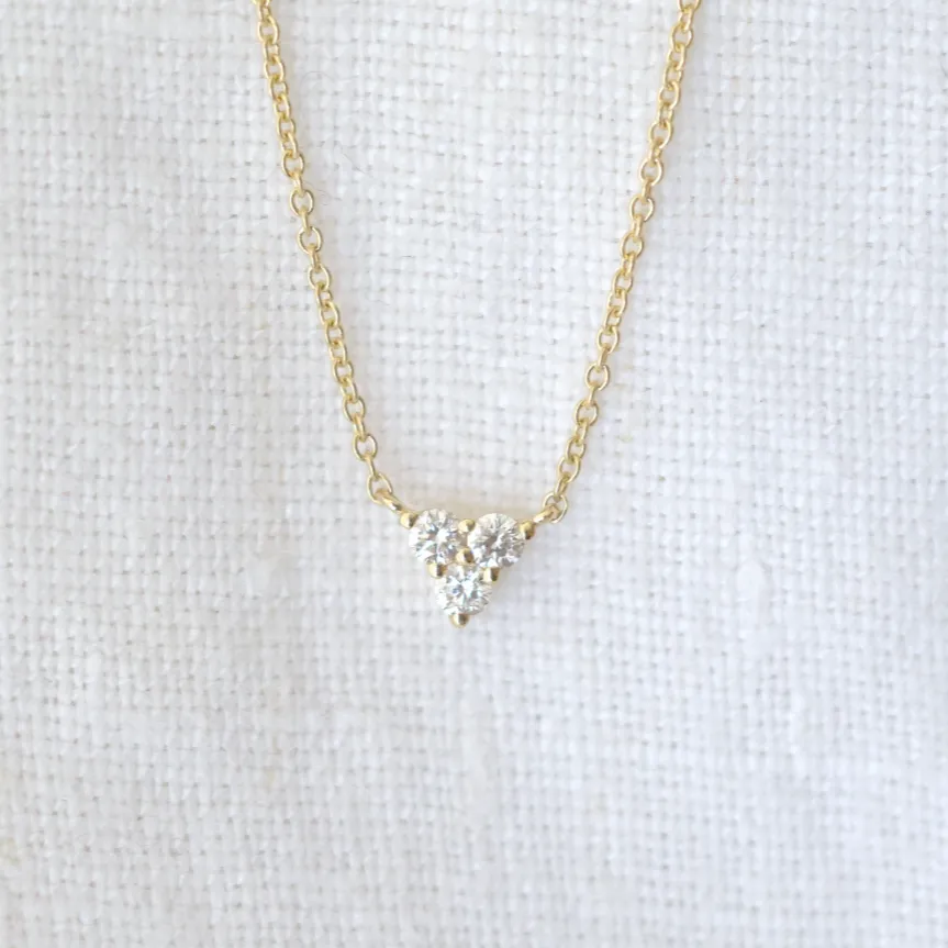 Triplet Diamond Necklace