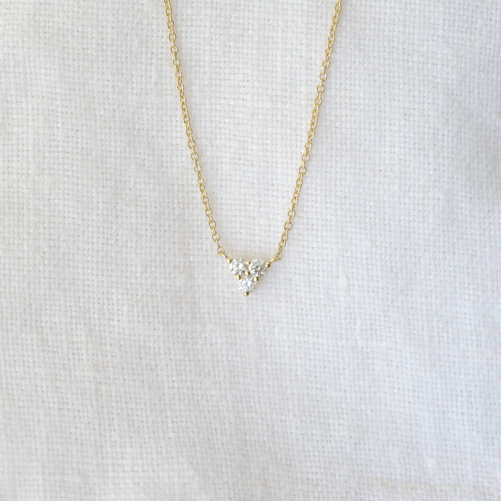 Triplet Diamond Necklace