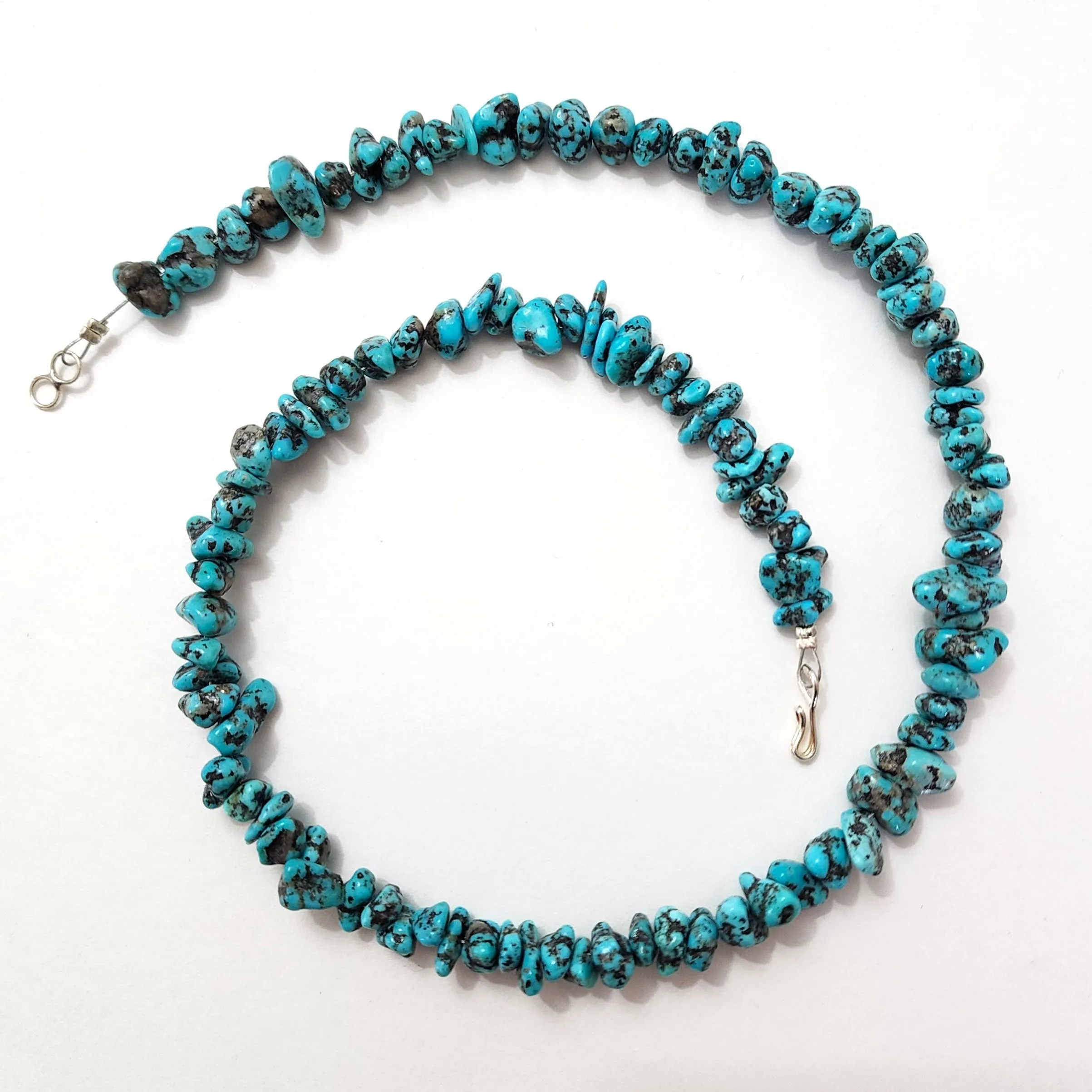 Turquoise Nugget Necklace - 18" Long