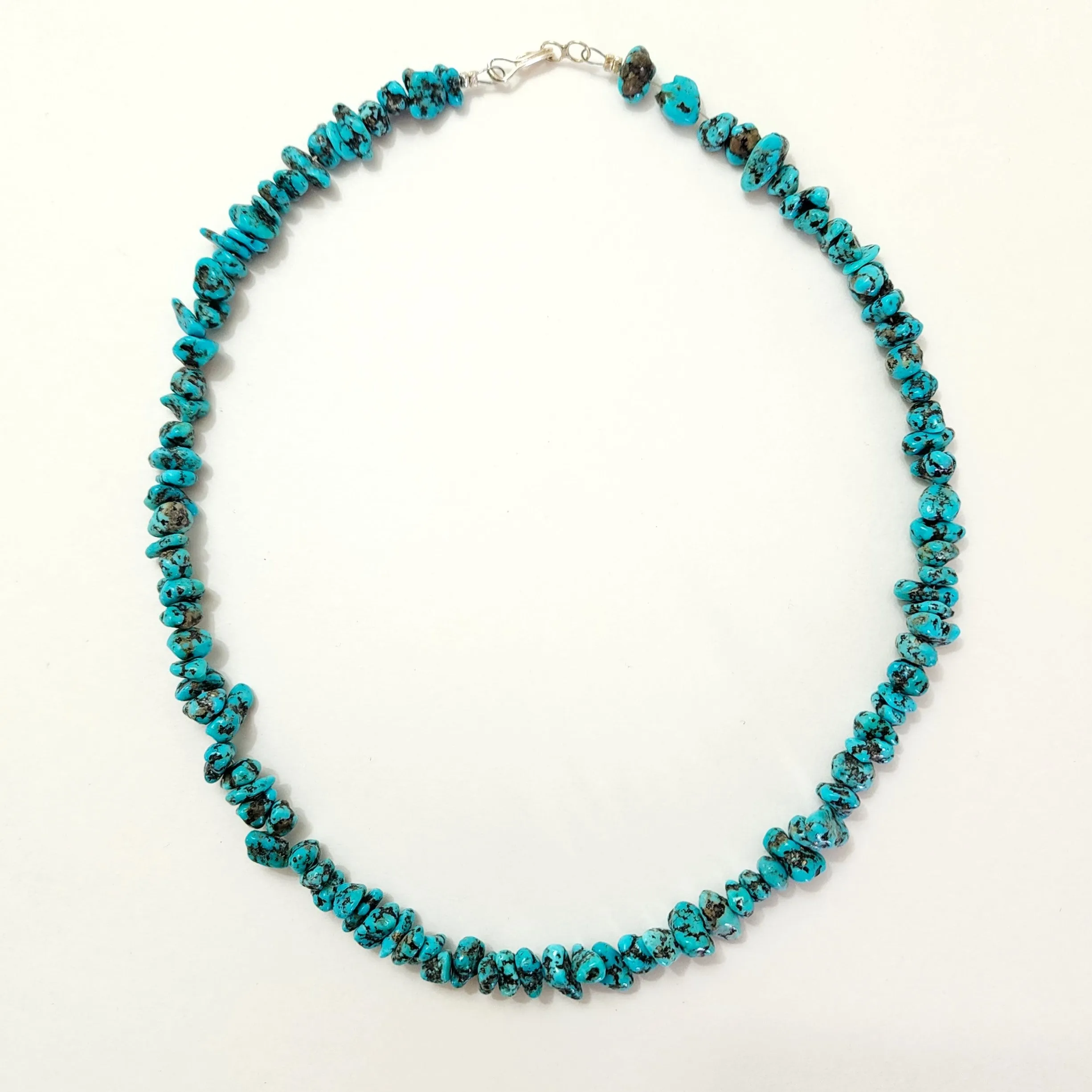 Turquoise Nugget Necklace - 18" Long