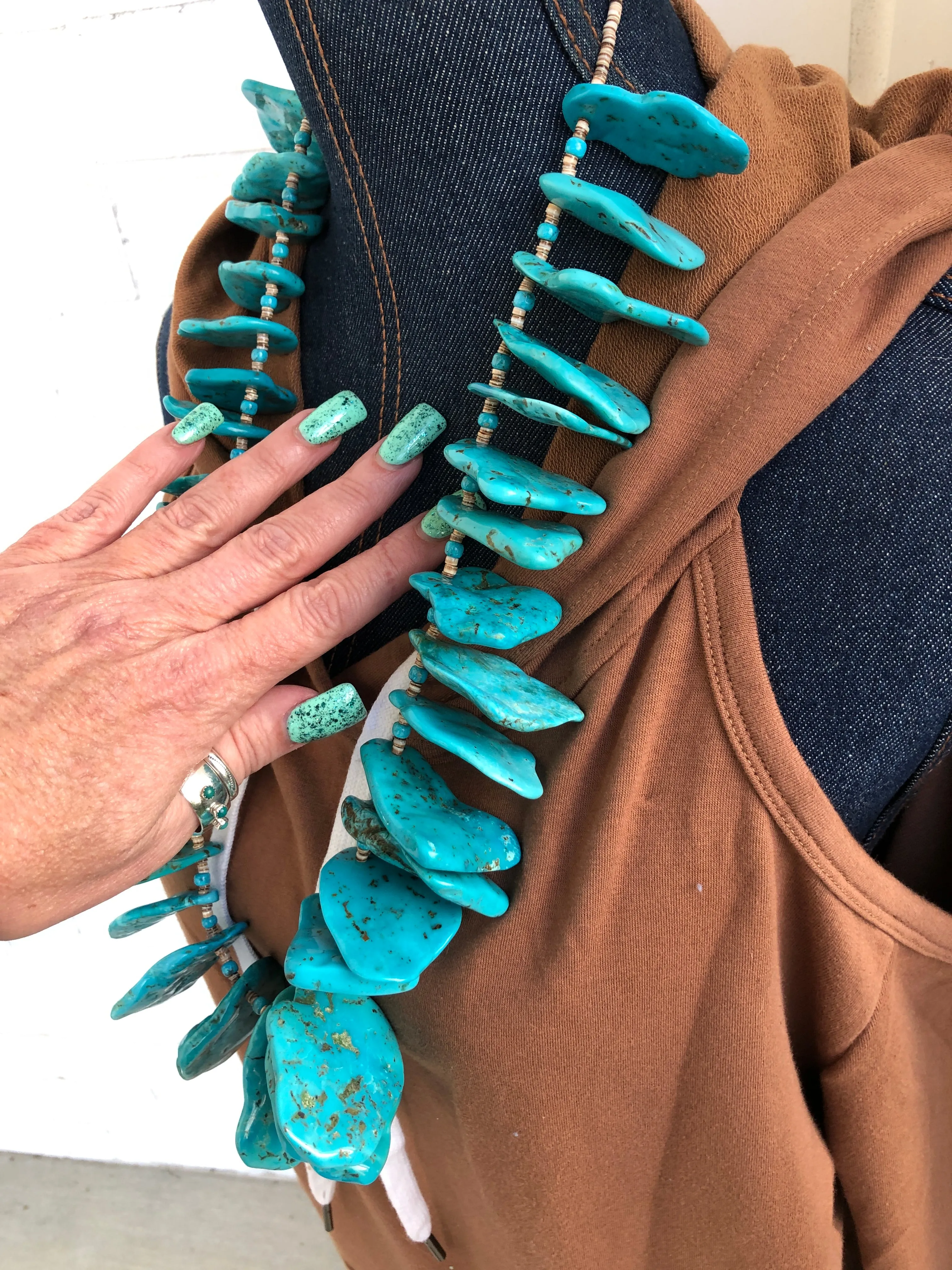 Turquoise Slab Necklace