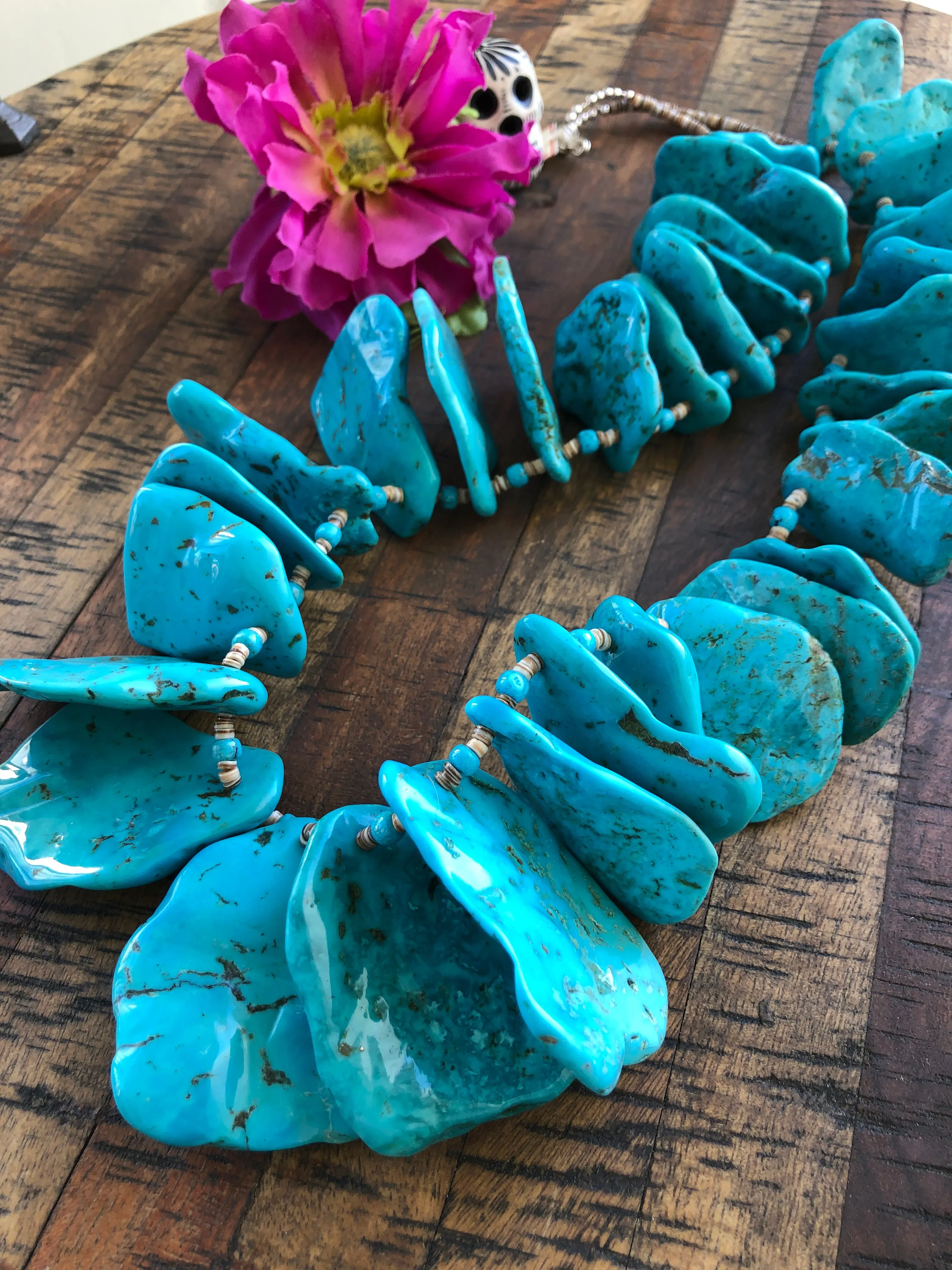 Turquoise Slab Necklace
