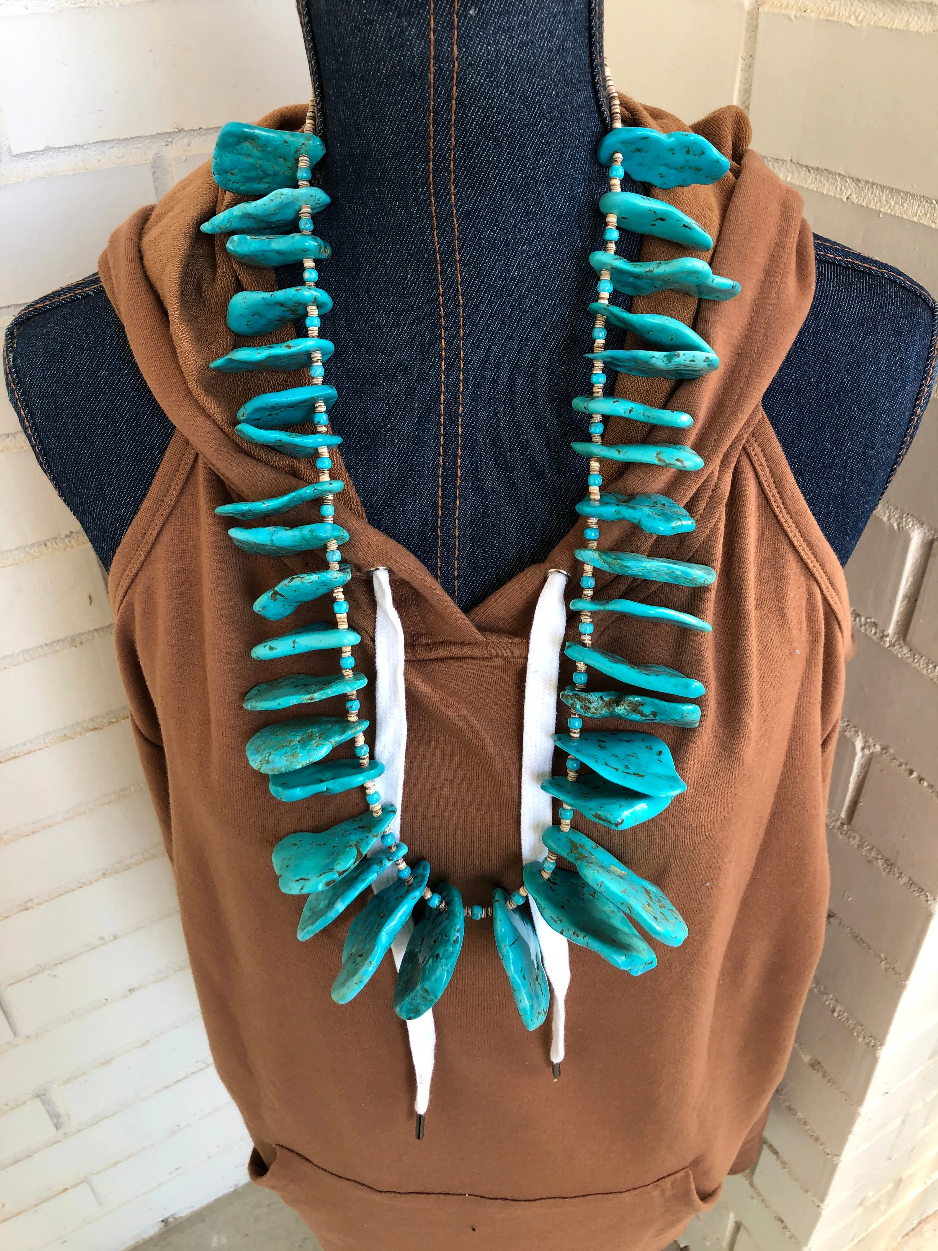 Turquoise Slab Necklace
