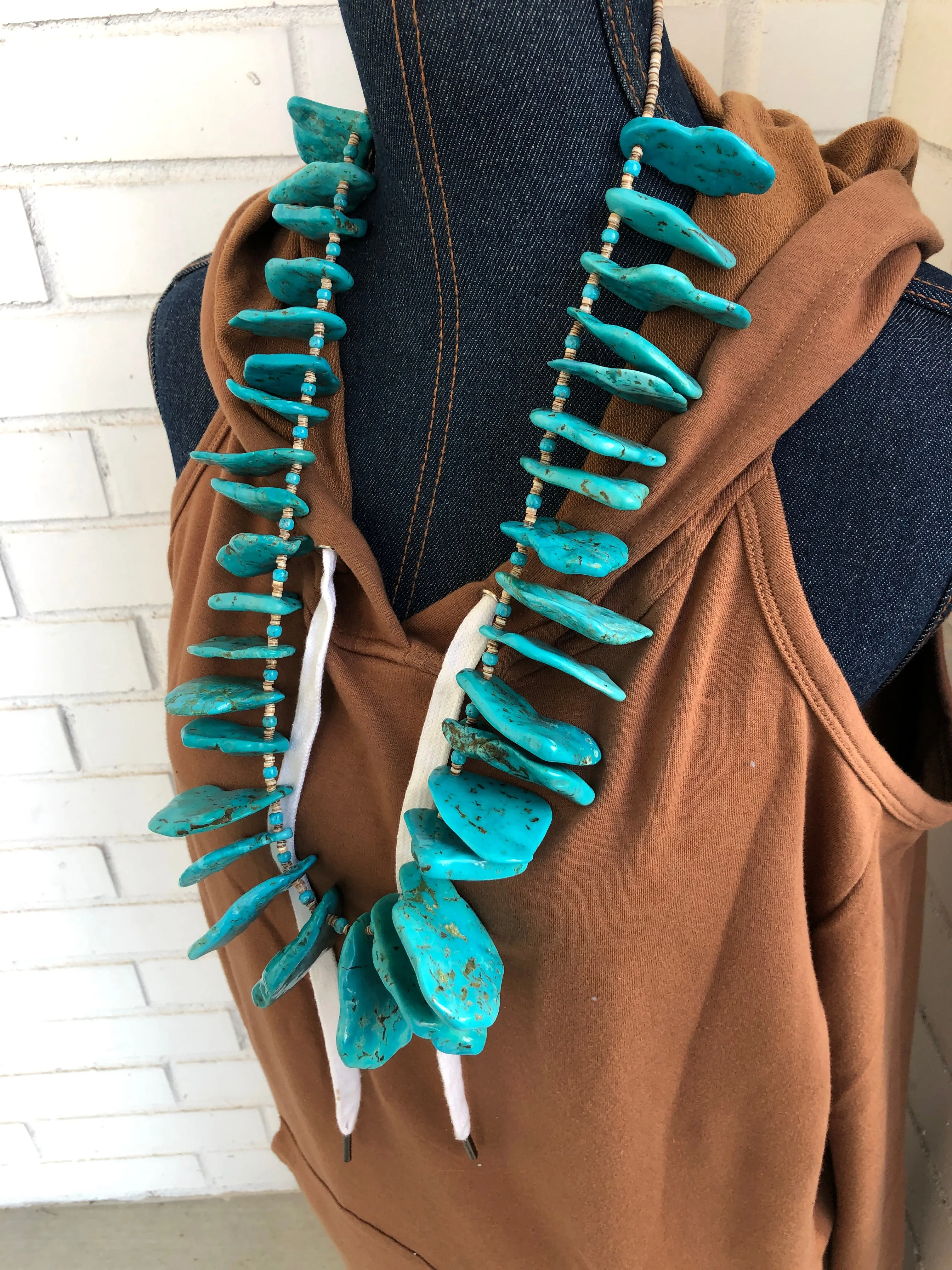 Turquoise Slab Necklace