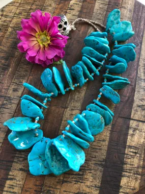 Turquoise Slab Necklace