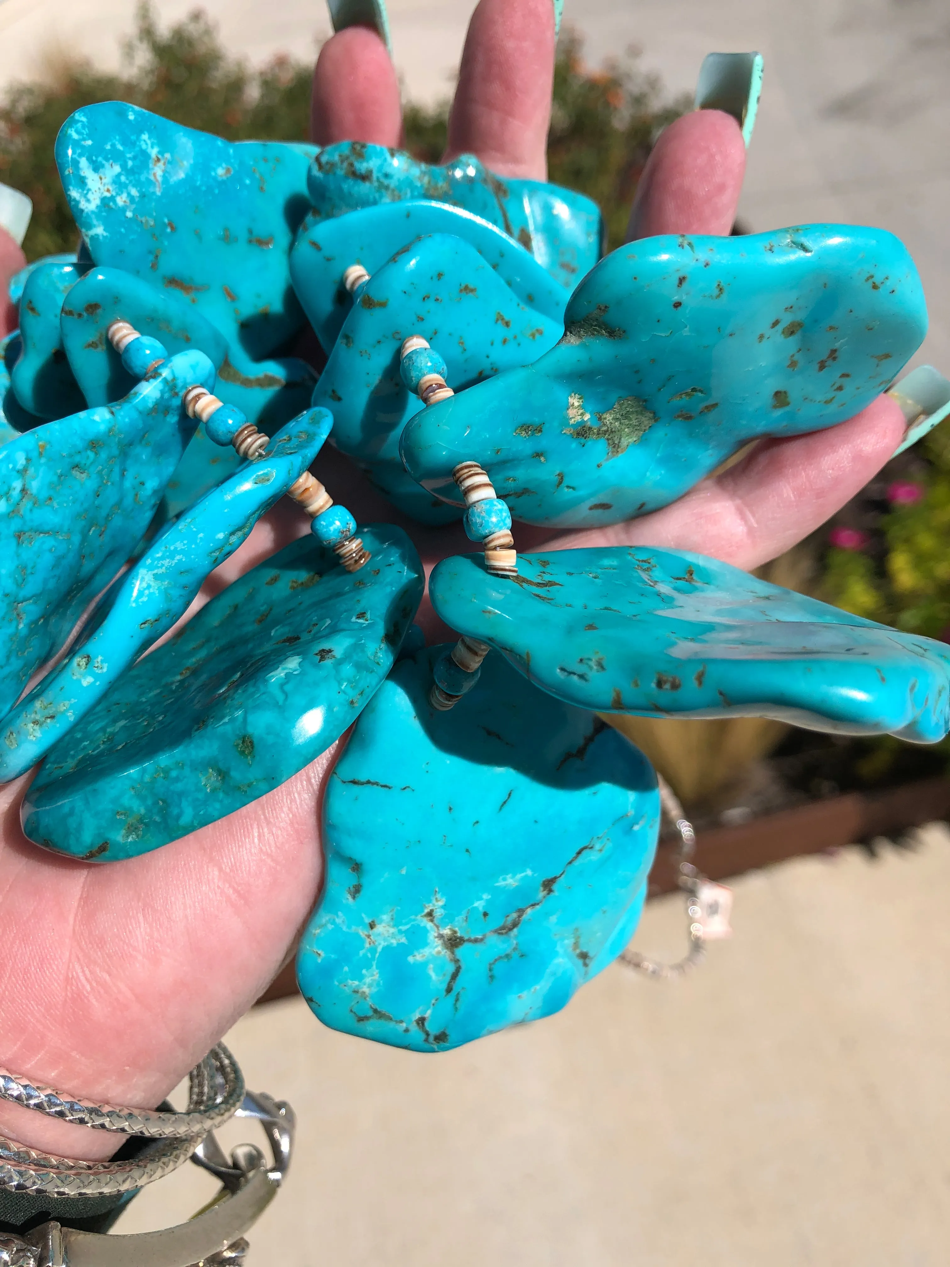 Turquoise Slab Necklace
