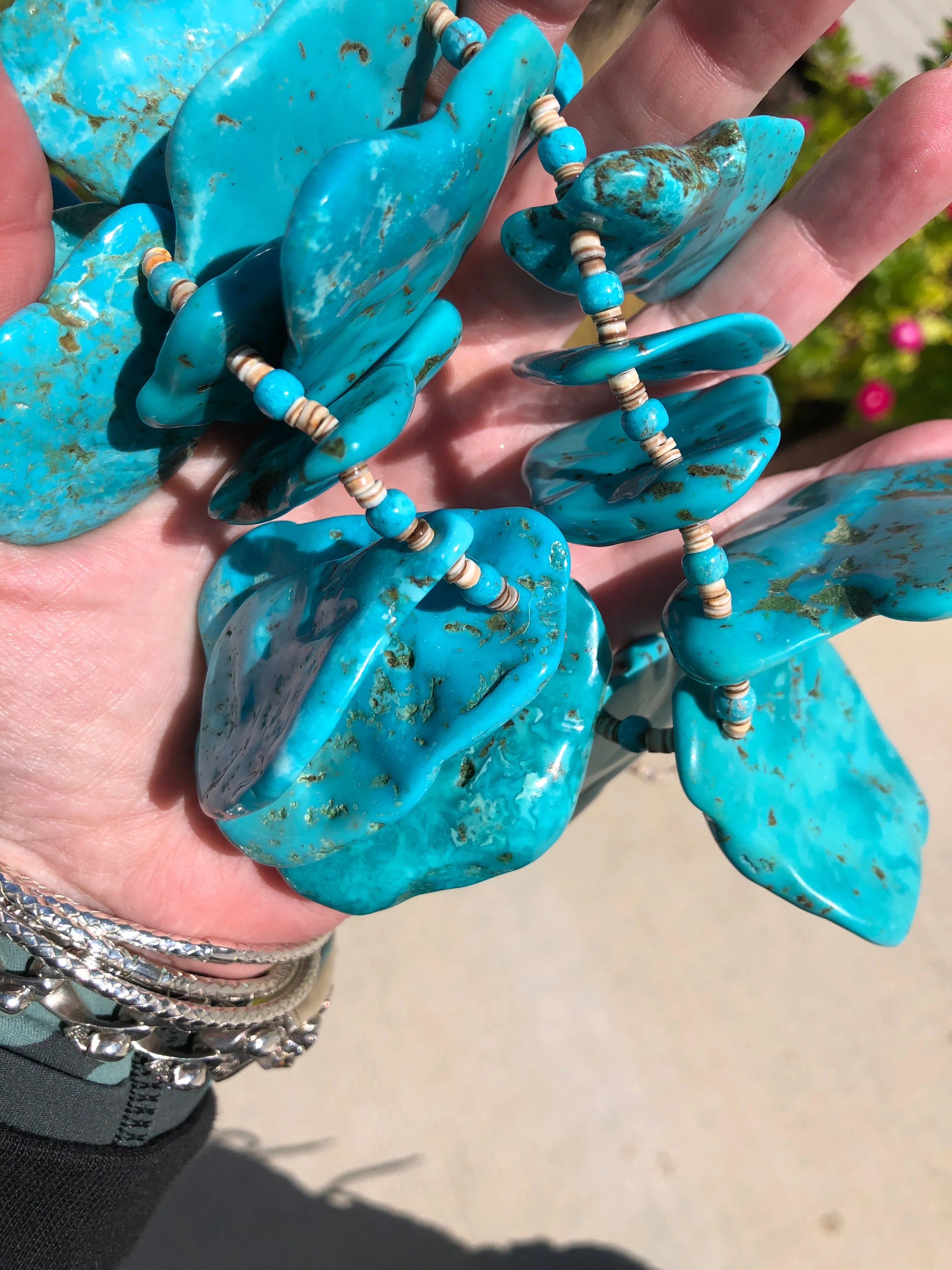 Turquoise Slab Necklace
