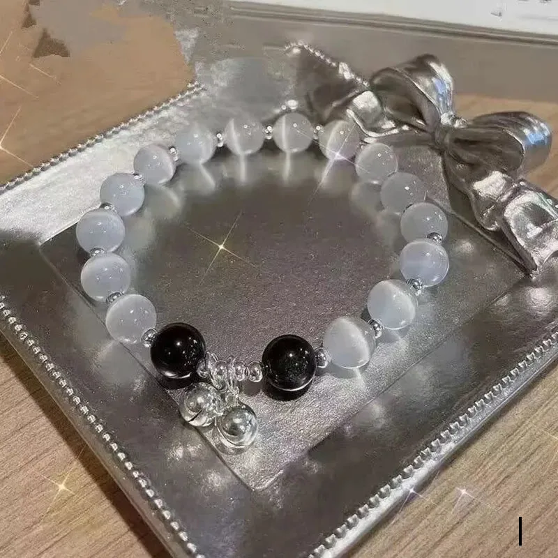 Unique Fashion Firecracker Crystal Beaded Bracelet Friendship Glass Bracelets for Girls Star Moon Cloud Flower Jewelry