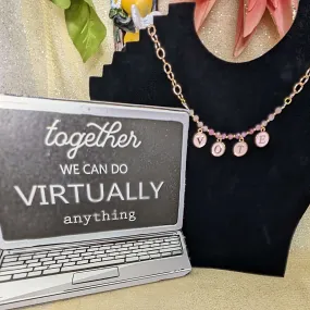 VERY LIMITED - VOTE Charm and Gemstone Necklace