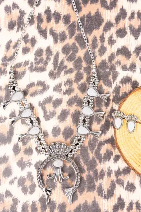 White Opal Buffalo Springs Jewelry Set