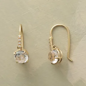 White Rose Earrings