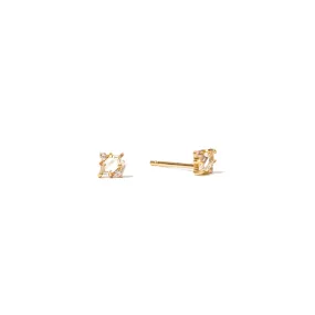 White Sapphire Earrings