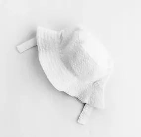 White Seersucker Bucket Hat