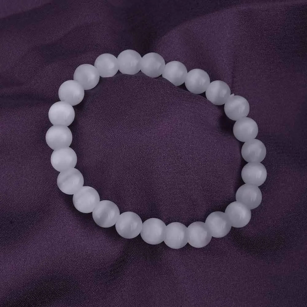 White Selenite Gemstone Bracelet