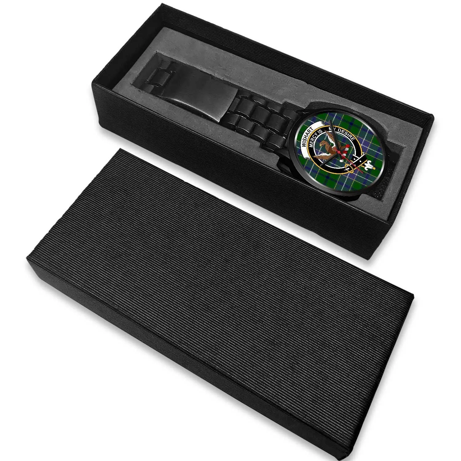 Wishart Hunting Clan Badge Tartan Black Watch