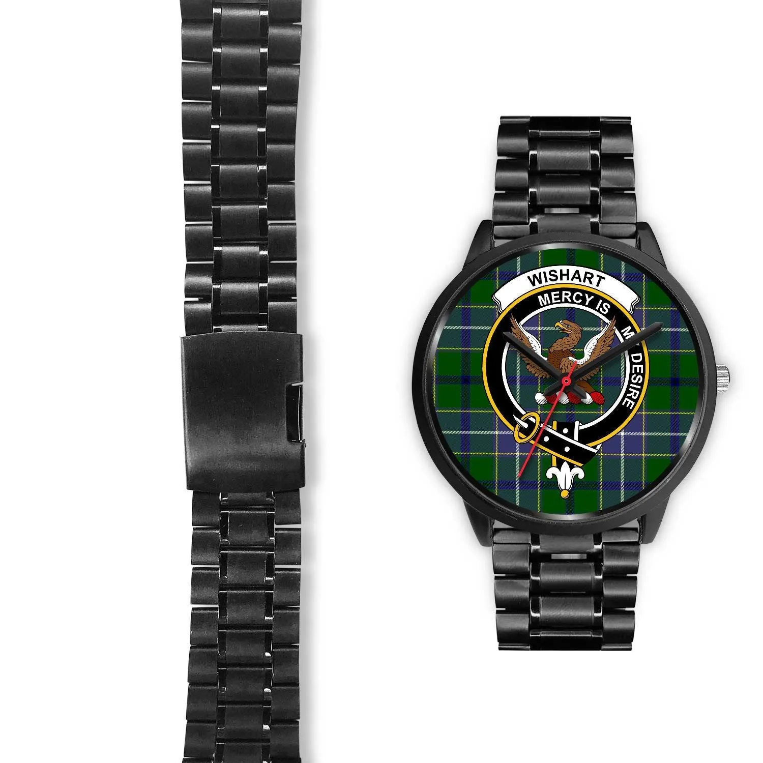 Wishart Hunting Clan Badge Tartan Black Watch