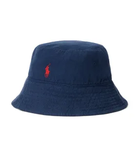 Women's Linen Bucket Hat Cruise Navy