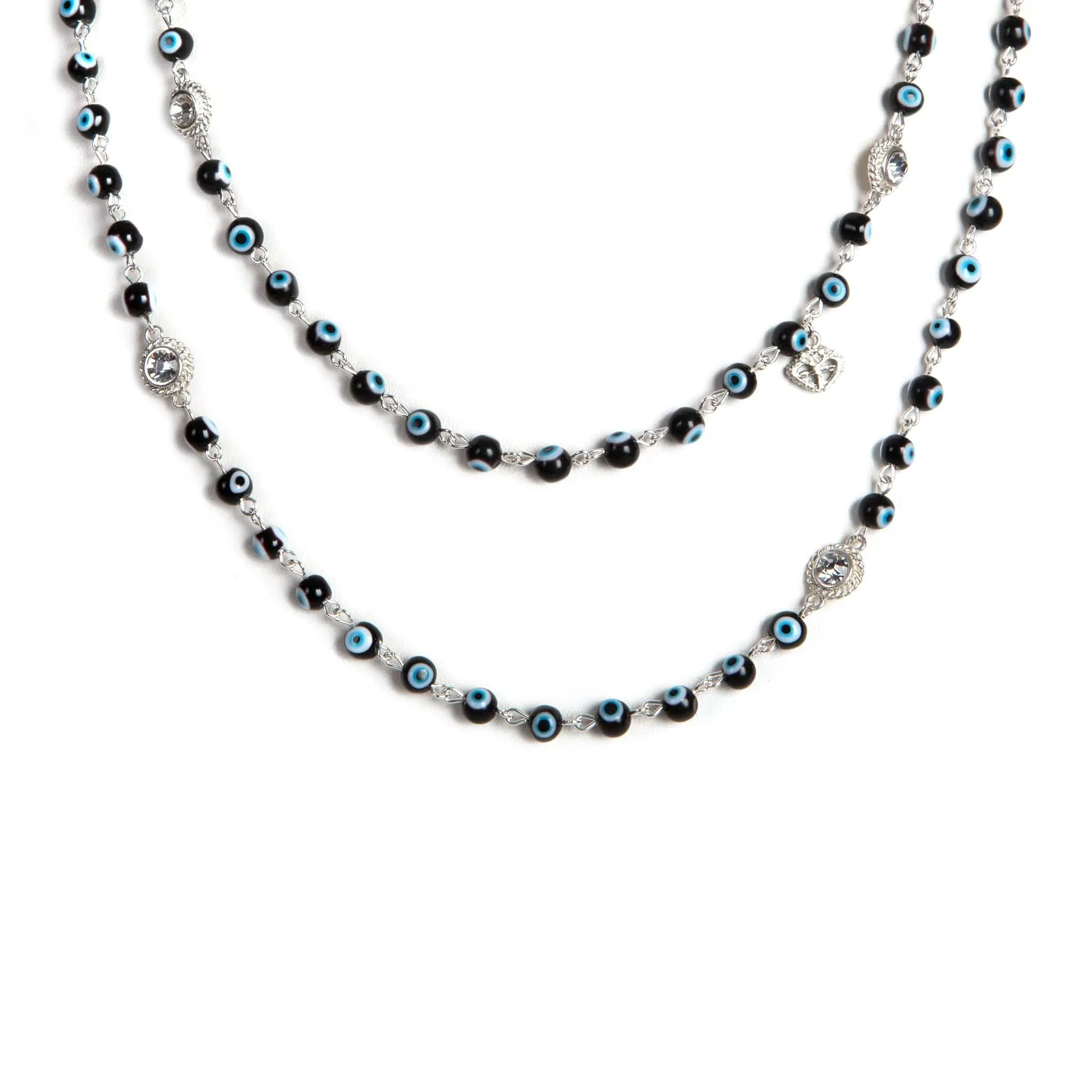 Wrap - 6mm Crystal Black Eye