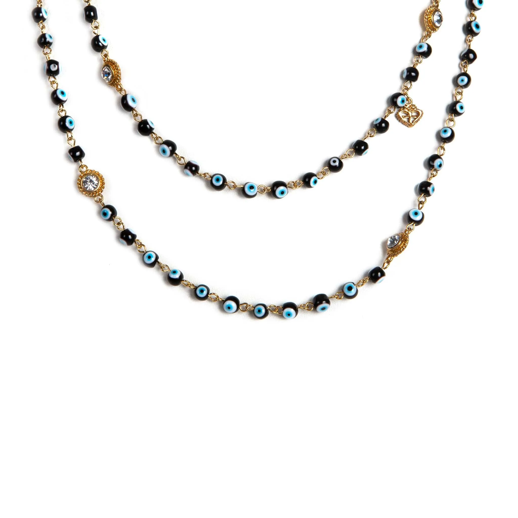 Wrap - 6mm Crystal Black Eye